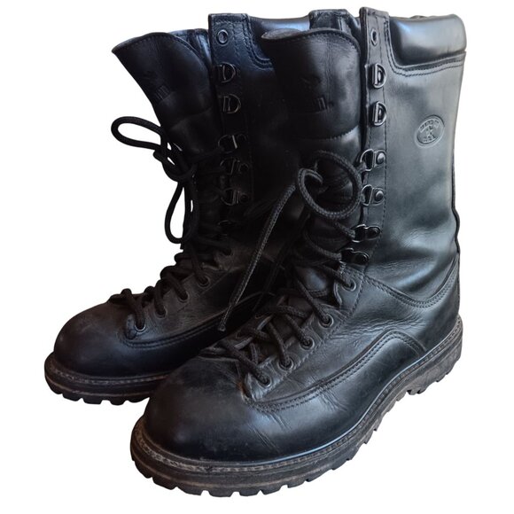 Mens 7.5 M Vintage Matterhorn 1949 Goretex Boots Combat Black Vibram Insulated - Picture 3 of 9